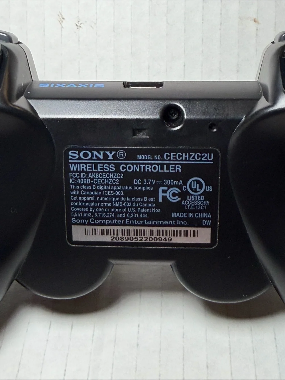 OEM PS3 Sony DualShock 3 PlayStation 3 Controller - Black - Tested, Working